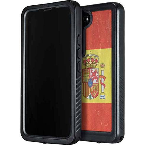 Spain Flag Distressed Galaxy S24 Waterproof Case